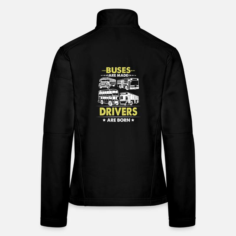 Chauffeur de bus Chauffeur de bus scolaire Pub bus à impériale Veste en tissu softshell Femme