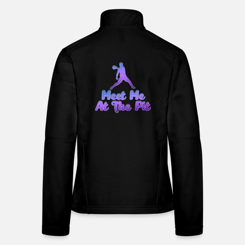 Retrouve-moi au Tee de basket The Pit Veste en tissu softshell Femme
