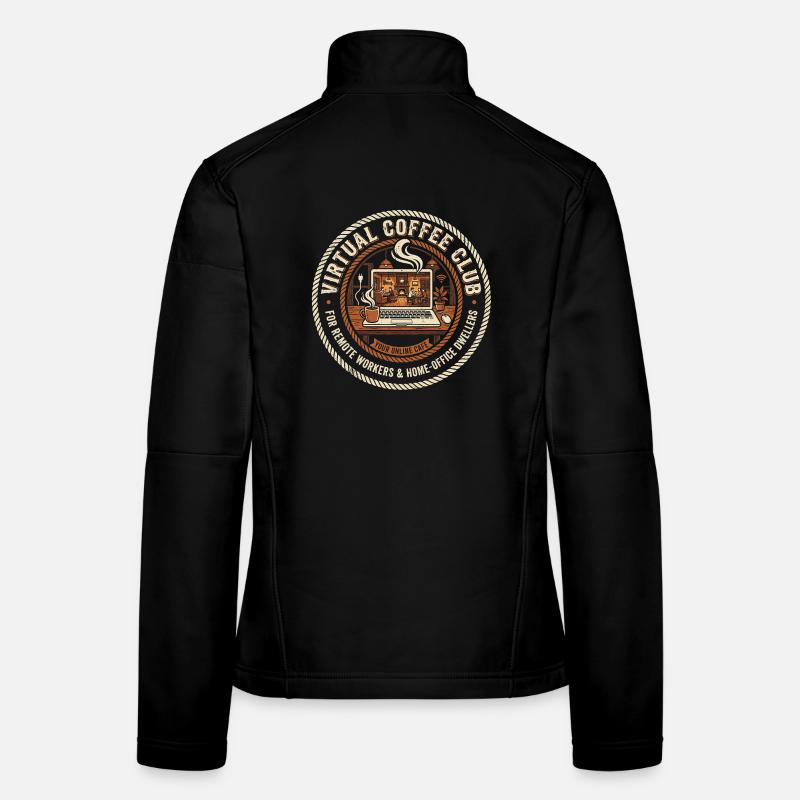 Club de café virtuel Veste en tissu softshell Femme