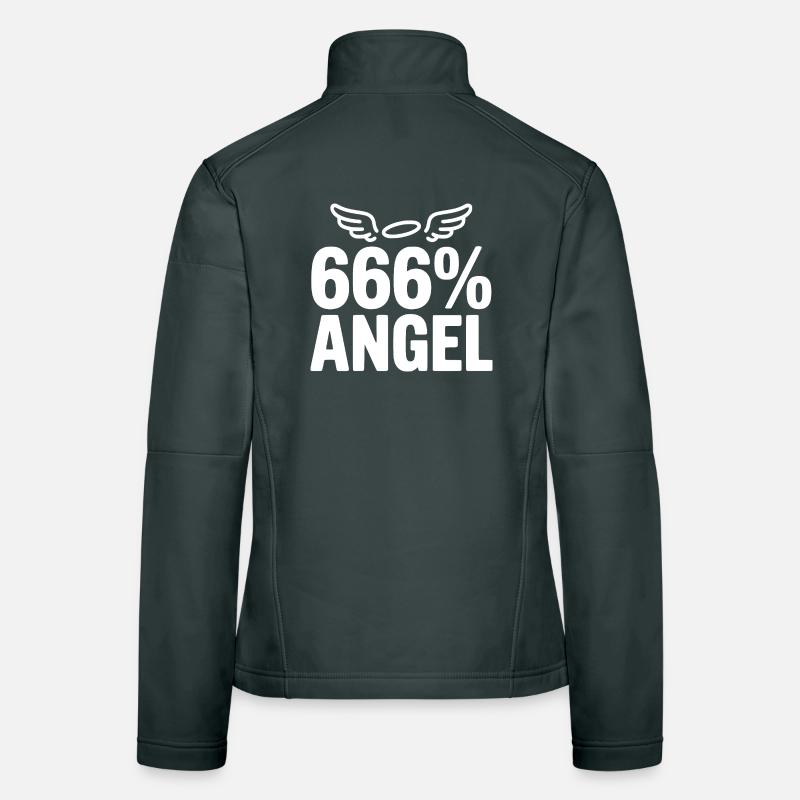 666 % Engel Frauen Softshelljacke