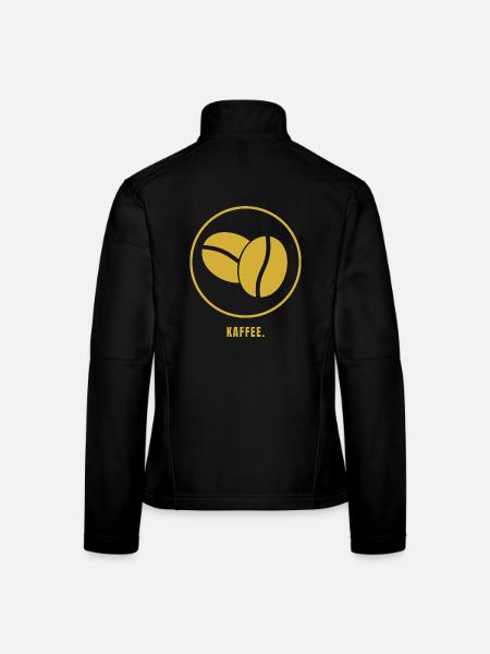 COFFEE. Success Edition – Minimalist Coffee Shop - Women's Softshell Jacket - black - Back