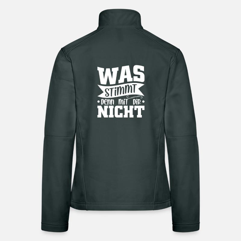 Was stimmt denn mit dir nicht Frauen Softshelljacke