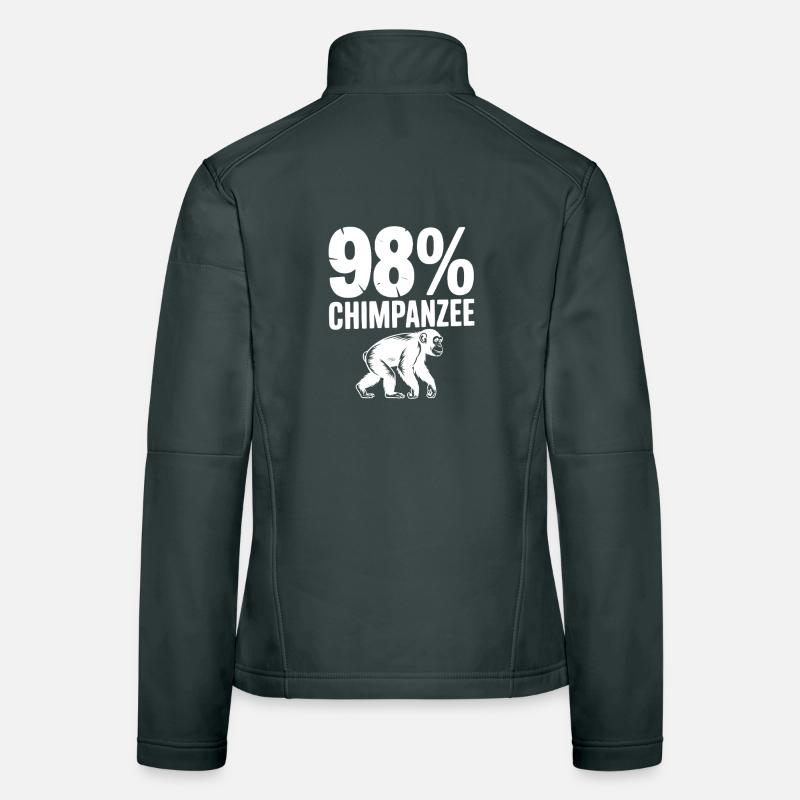 98% Chimpanzee Women's Softshell Jacket