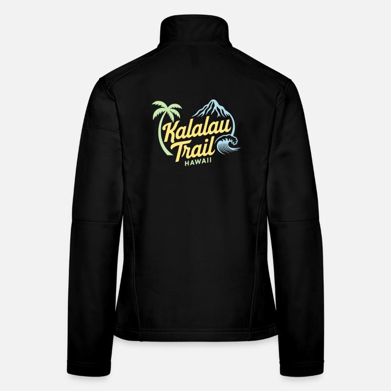 Kalalau Trail Hawaii Logo Design Women's Softshell Jacket