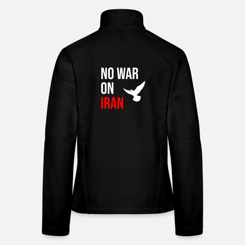 No War On Iran Frauen Softshelljacke