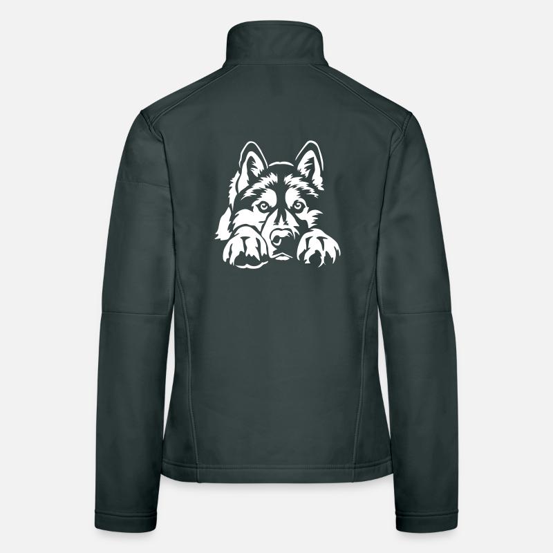 Siberian Husky "Black Edition" Women's Softshell Jacket