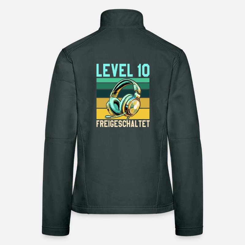 10. Geburtstag Junge Mädchen Legende Level 10 Frauen Softshelljacke