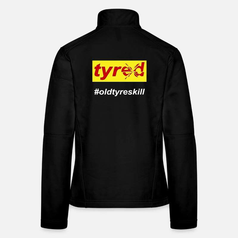 Müde, erschöpfte Mutter Frauen Softshelljacke