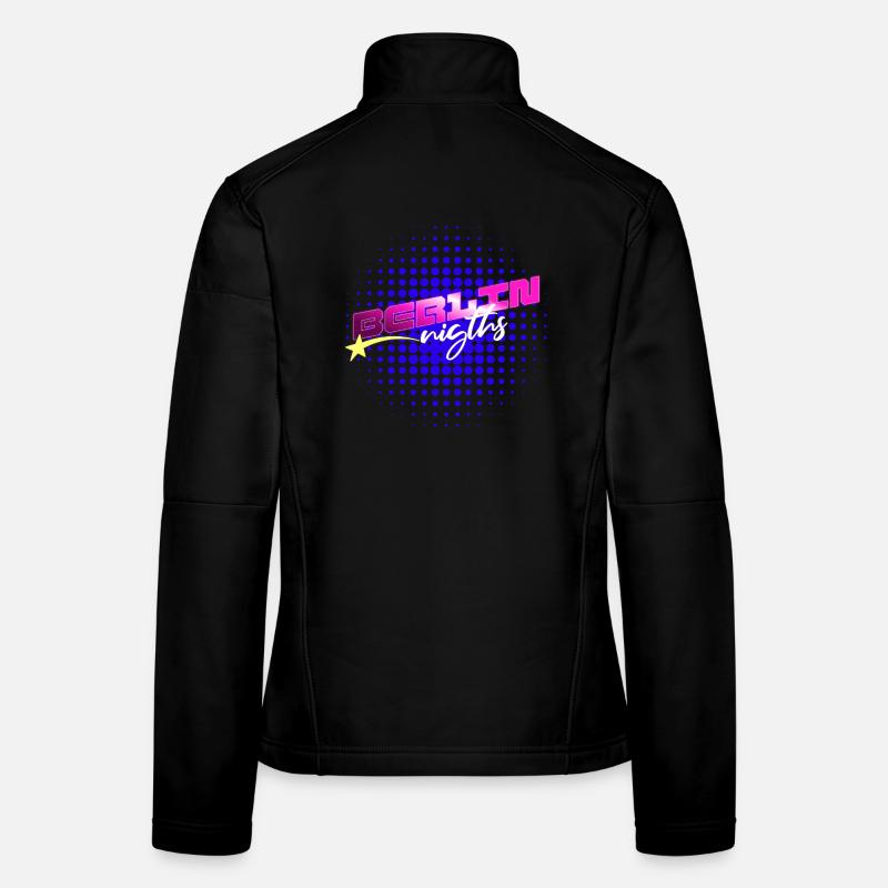Berlin Nights - Frauen Softshelljacke - Schwarz