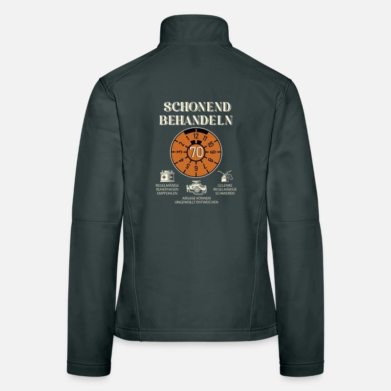 70. Geburtstag Schonend Behandeln Inspektion Frauen Softshelljacke