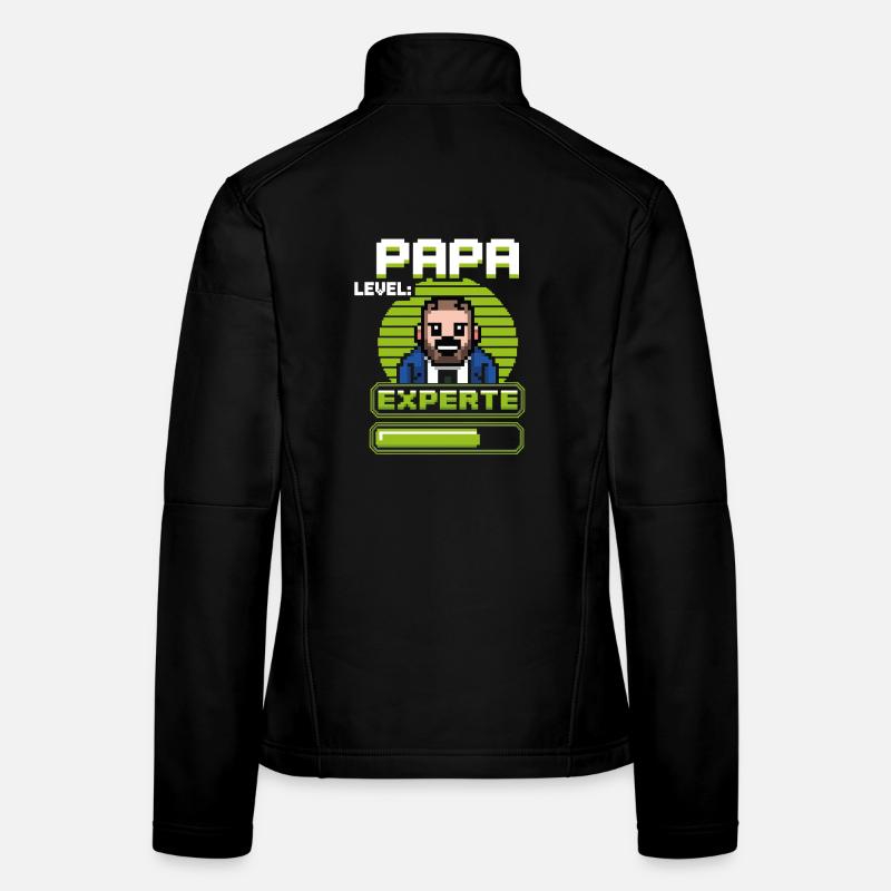 Gamer Dad Level Expert Design Women's Softshell Jacket