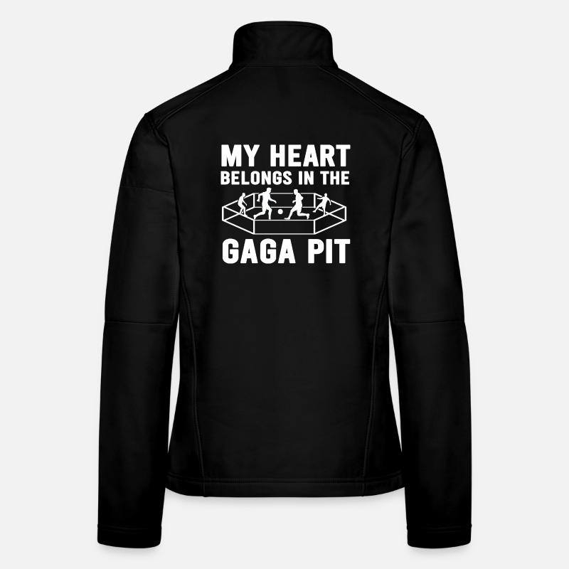 Mon cœur appartient à Gaga Pit Veste en tissu softshell Femme