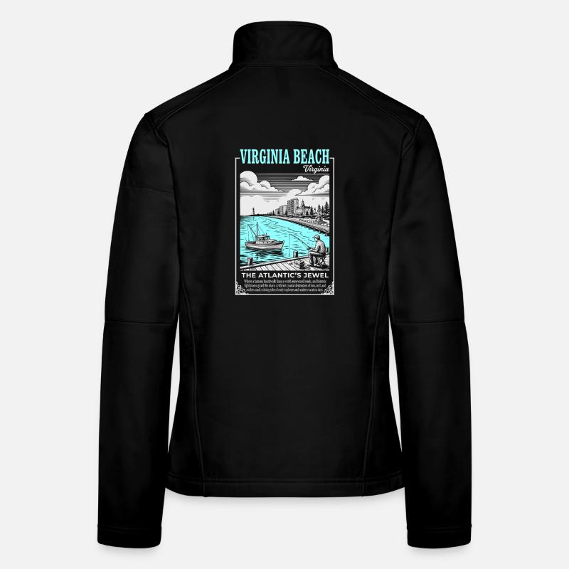 Joyau côtier de Virginia Beach Veste en tissu softshell Femme