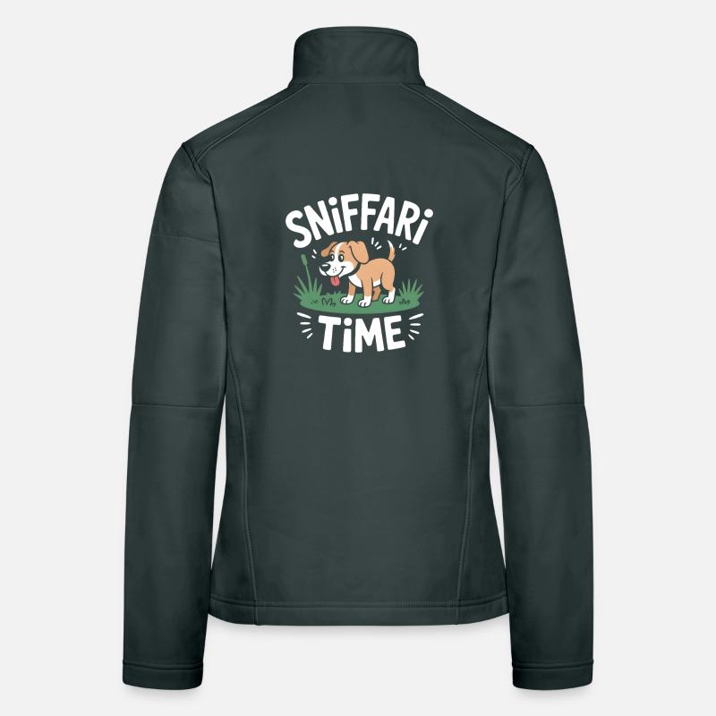 Sniffari Time Dog Nose Work Fun Women's Softshell Jacket