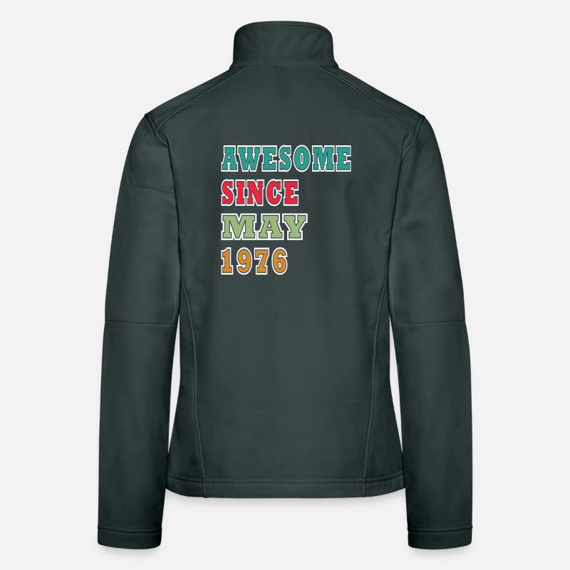 Birthday May 1976 Women's Softshell Jacket