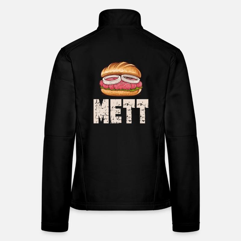 Mett Rolls Fan METT Breakfast Snack Mettigel Women's Softshell Jacket