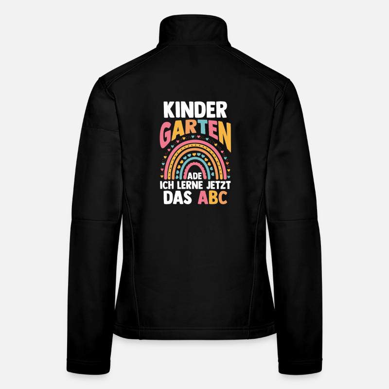 Kindergarten Ade Ich Lerne Jetzt Das ABC Frauen Softshelljacke