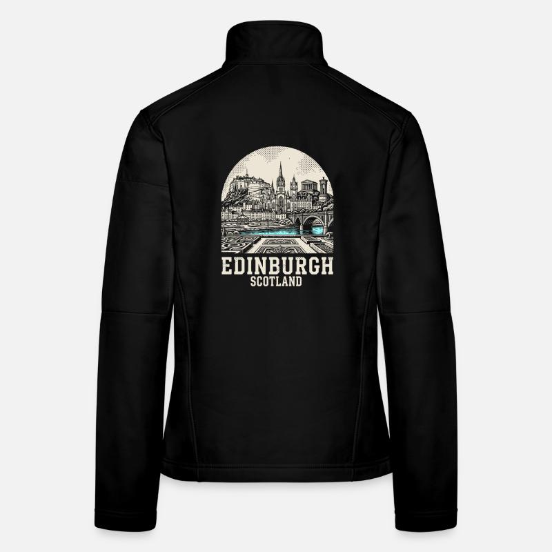 Edinburgh Skyline Blue River Women's Softshell Jacket