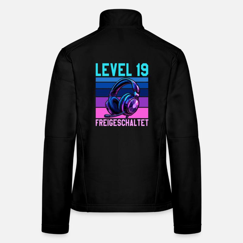 19. Geburtstag Junge Mädchen Gamer Level 19 Frauen Softshelljacke