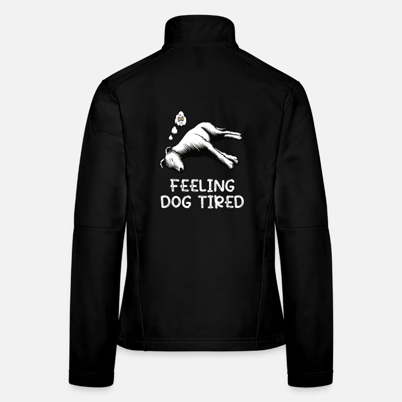 Feeling Dog Tired Irischer Wolfshund Wolfshunde Frauen Softshelljacke