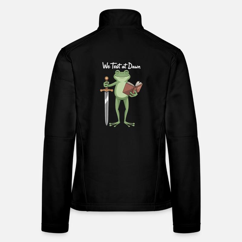 Dawn Test Frog: Sword & Book Women's Softshell Jacket