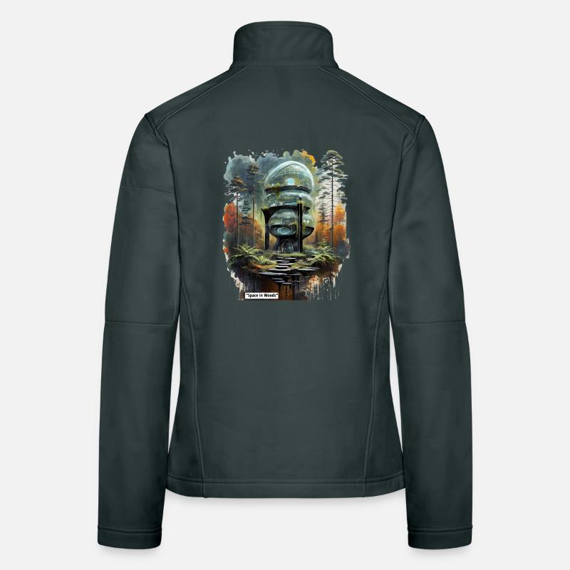 Space in Woods Dome Women's Softshell Jacket