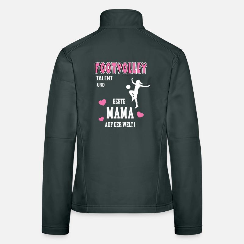 Footvolley Beste Mama Mutter Muttertag Geburtstag Frauen Softshelljacke