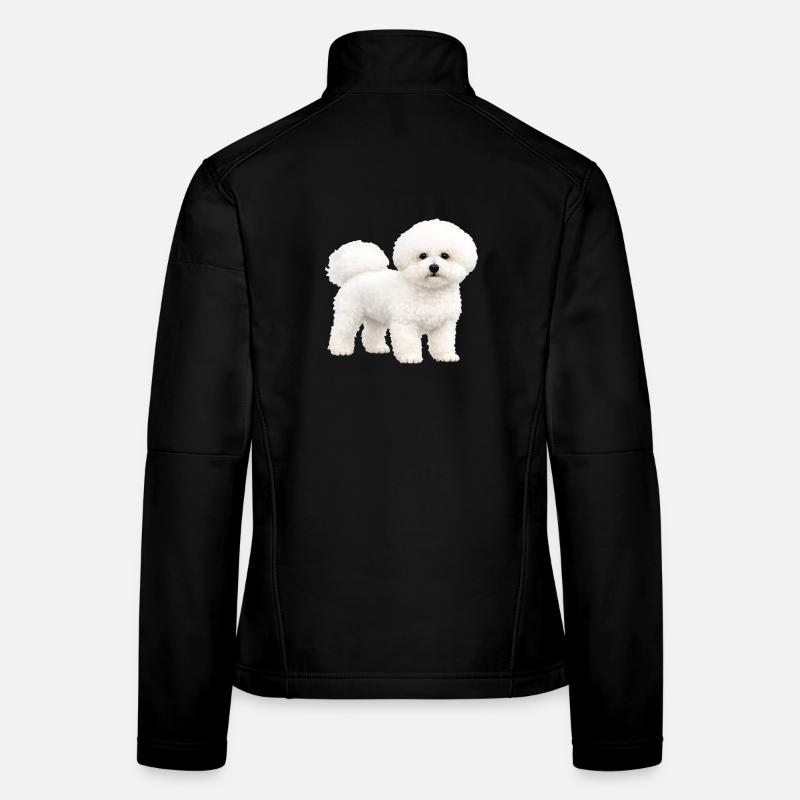 Realistischer Bichon Frise Welpe Frauen Softshelljacke