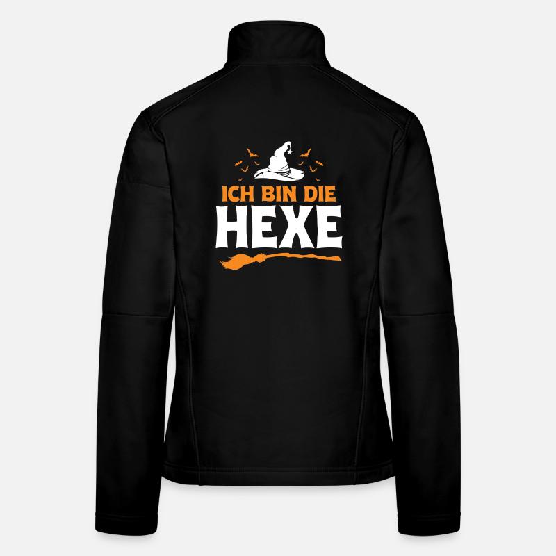 Je suis la Sorcière Halloween Veste en tissu softshell Femme