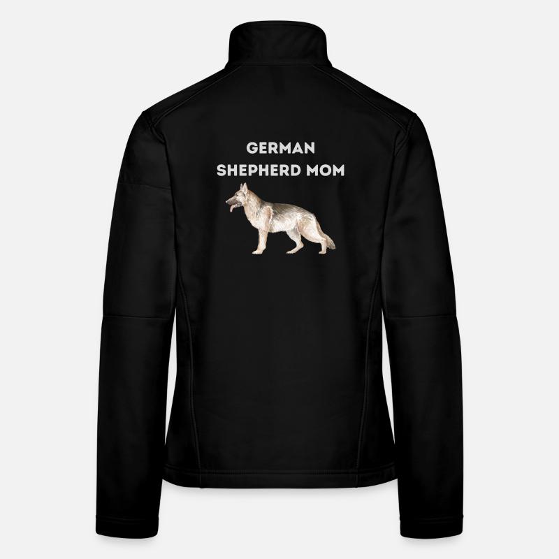 German Shepherd Mom Women's Softshell Jacket