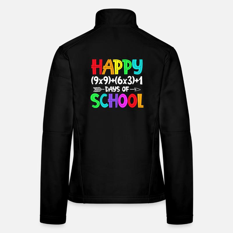 Rainbow Happy Back-to-School Women's Softshell Jacket