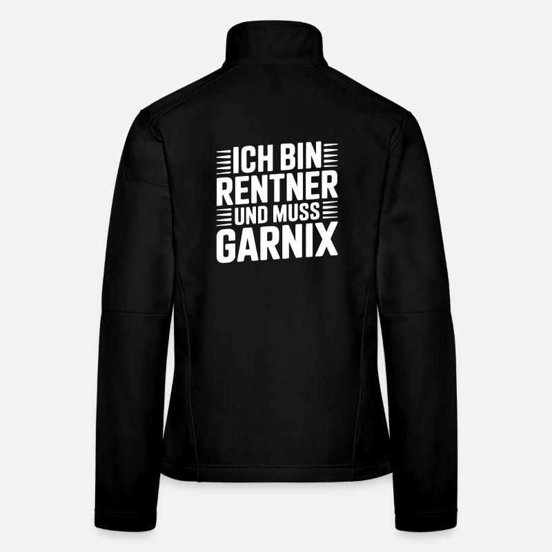 Ich bin Rentner und muss Garnix Frauen Softshelljacke