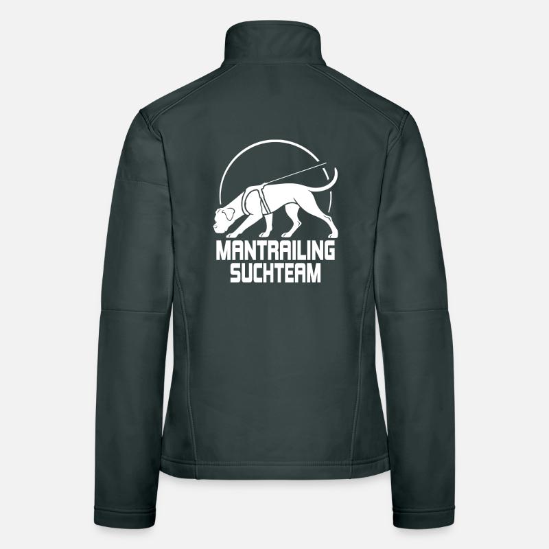 Boxer Mantrailing Search Team Dogs Wilsigns Veste en tissu softshell Femme