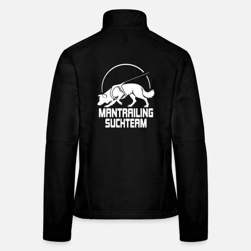 Border Collie Mantrailing Suchteam Hunde Hund Frauen Softshelljacke