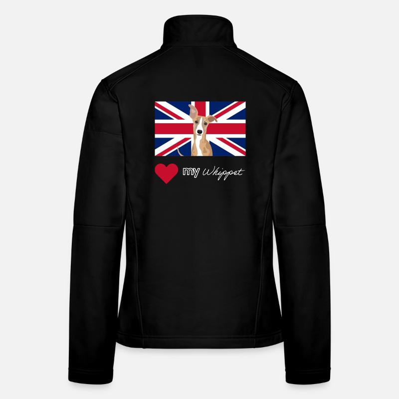 LUVMYWHIPPET (Blanc) Veste en tissu softshell Femme