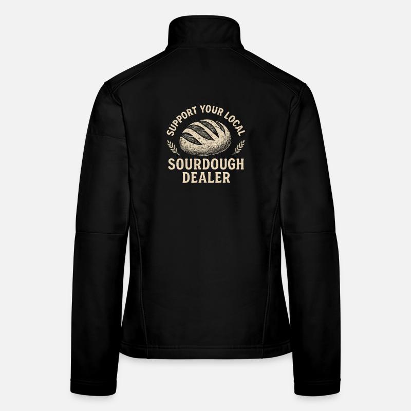 Idée cadeau pour pain au levain Baking Baker Baker Veste en tissu softshell Femme