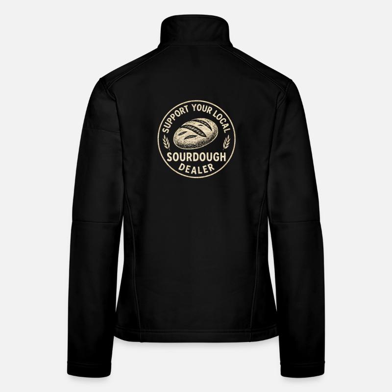 Idée cadeau pour pain au levain Baking Baker Baker Veste en tissu softshell Femme