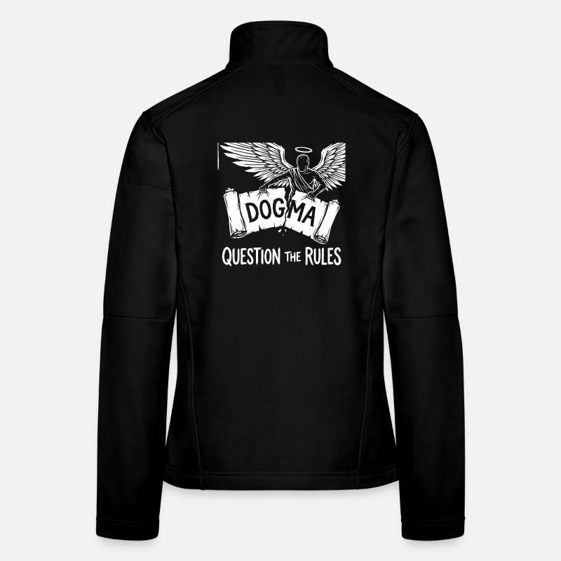 Dogma Flug: Frage die Regeln - Frauen Softshelljacke - Schwarz
