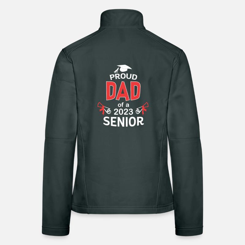 Proud Dad 2023 Senior Women's Softshell Jacket