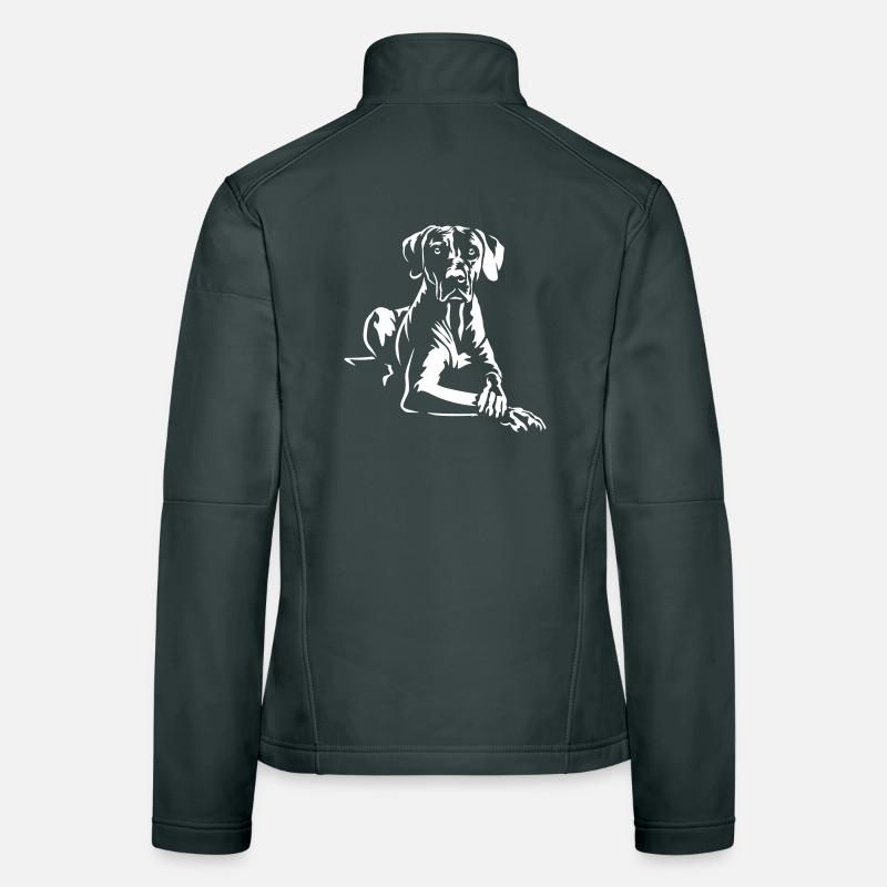 Rhodesian Ridgeback "Black Edition" Frauen Softshelljacke