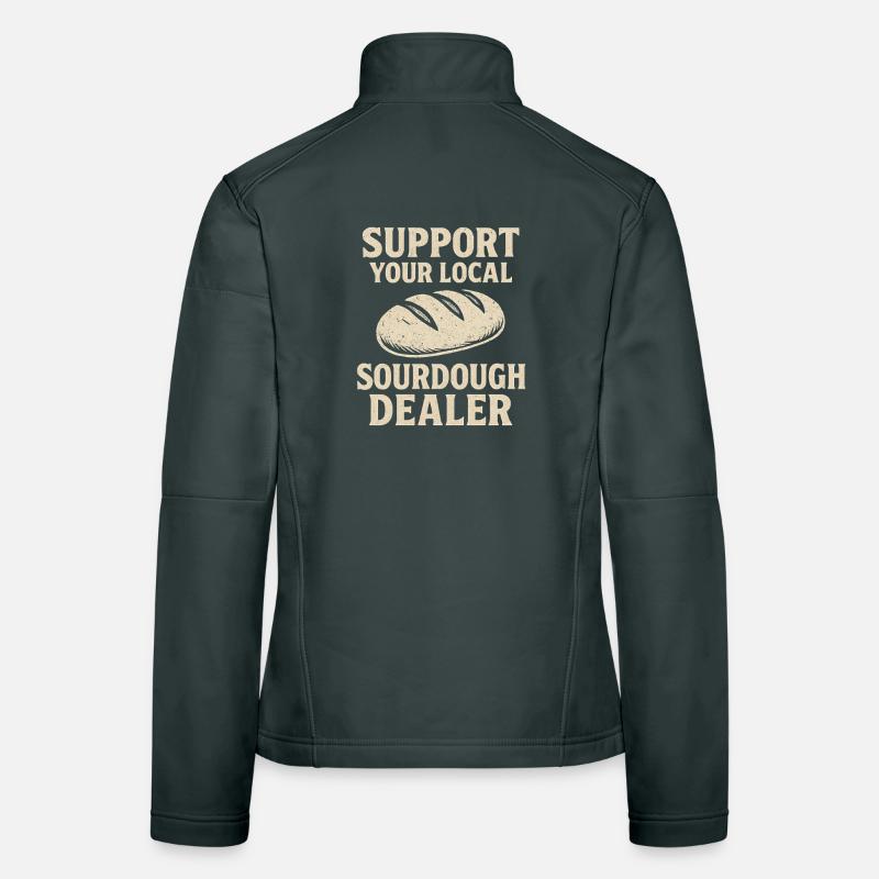 Backen Bäcker Bäckerin Sauerteig Brot Geschenkidee Frauen Softshelljacke