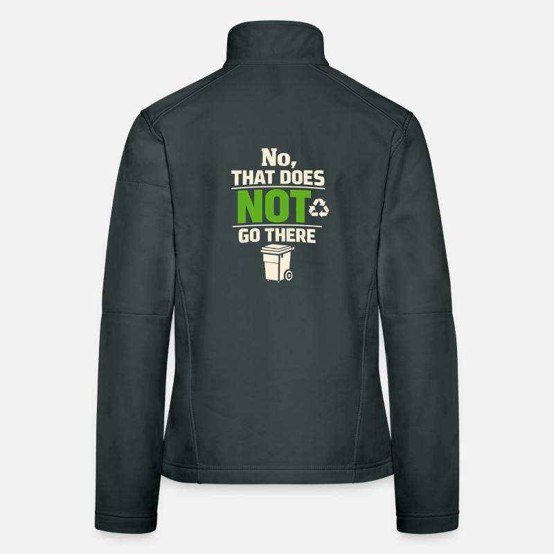 No, that doesn't belong there | Waste separation Women's Softshell Jacket
