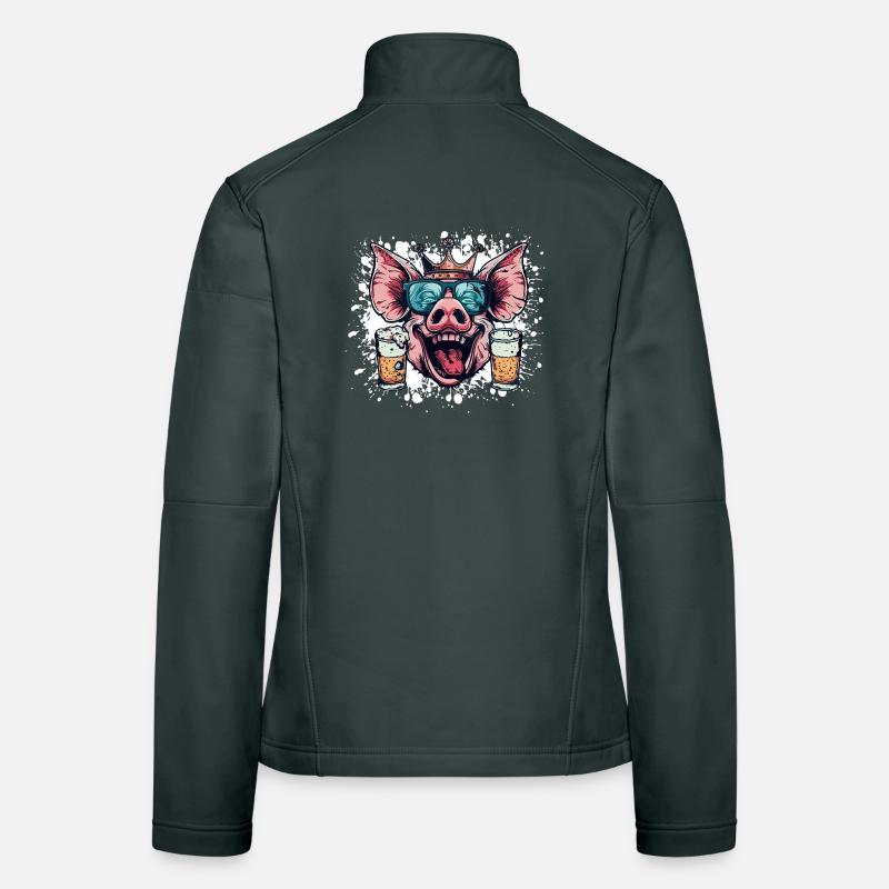 Pork Beer Funny Women's Softshell Jacket
