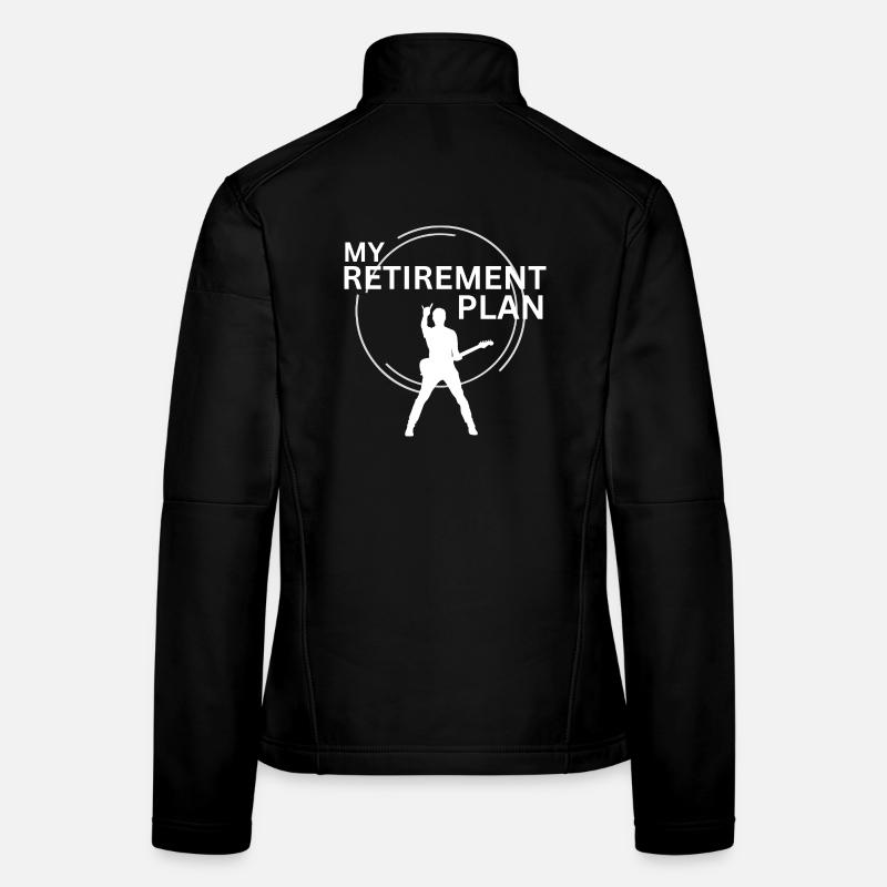 Plan de retraite de la musique rock Veste en tissu softshell Femme