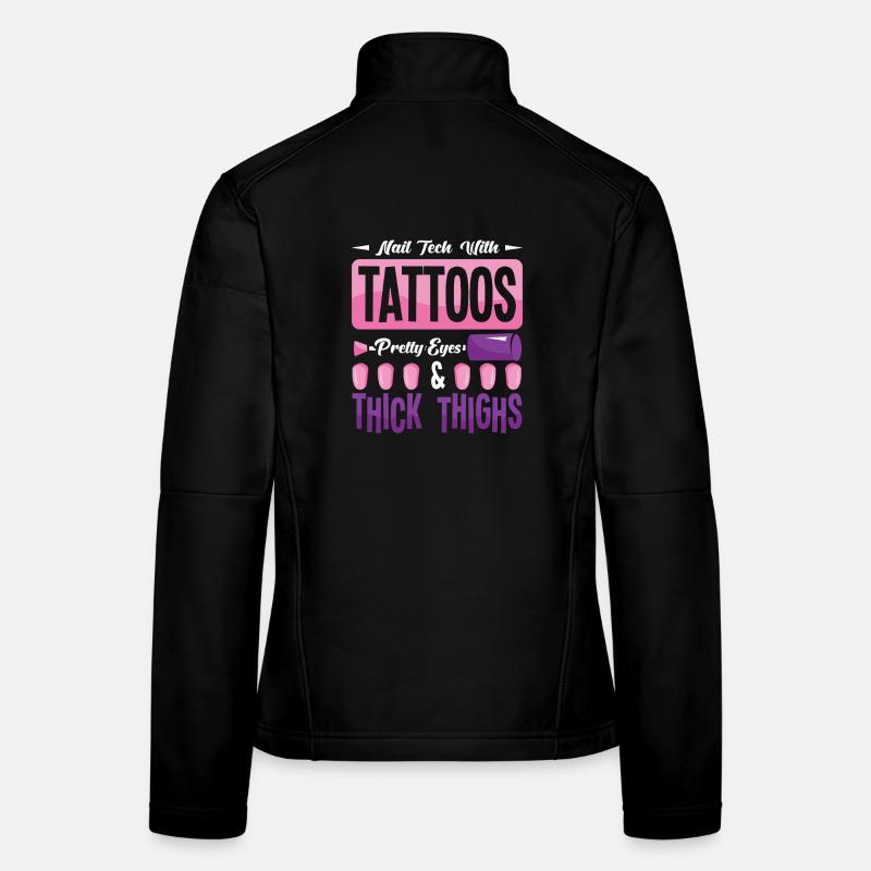 Nail Designer Nail Designer Cosmetics Nail Salon Women's Softshell Jacket