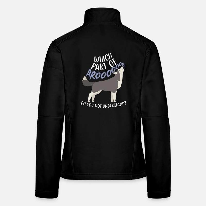 Chien Husky de Sibérie Arooo Veste en tissu softshell Femme