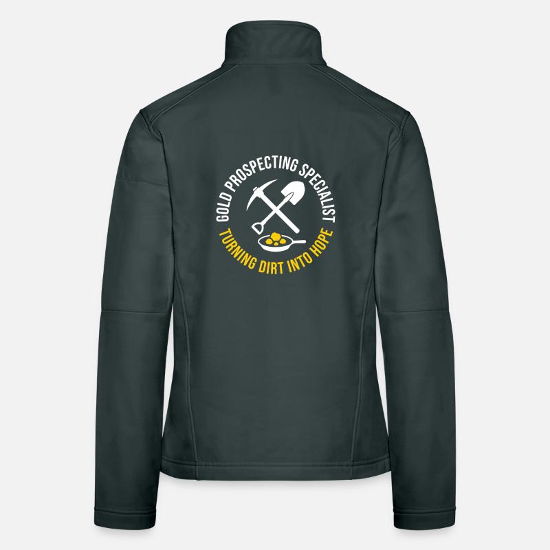 Goldsucher-Spezialist Funny Mining Frauen Softshelljacke