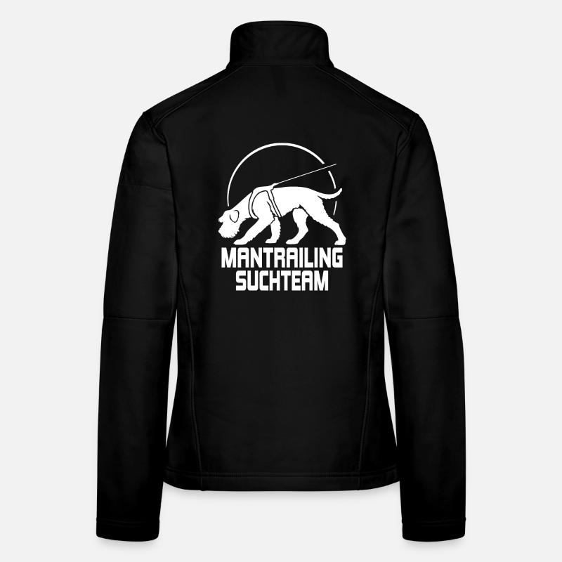 Schnauzer géant Chasseur de l’équipe de recherche Chien Veste en tissu softshell Femme