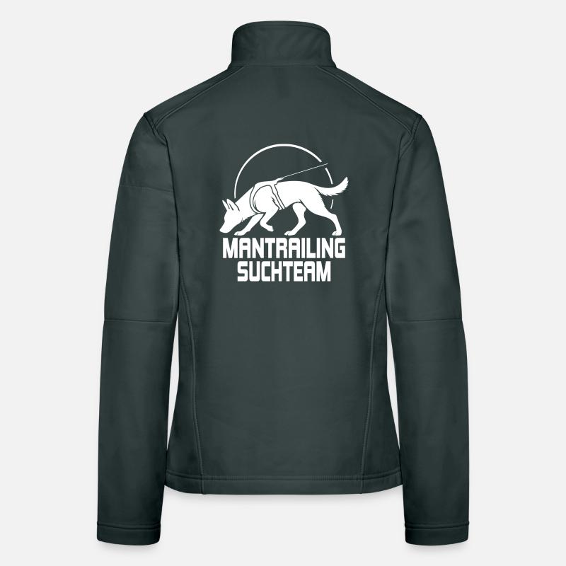 Équipe de recherche de traqueurs de Malinois Dog Wilsigns Veste en tissu softshell Femme