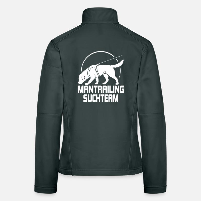 Labrador Mantrailing Équipe de recherche Chiens Dog Wilsley Veste en tissu softshell Femme